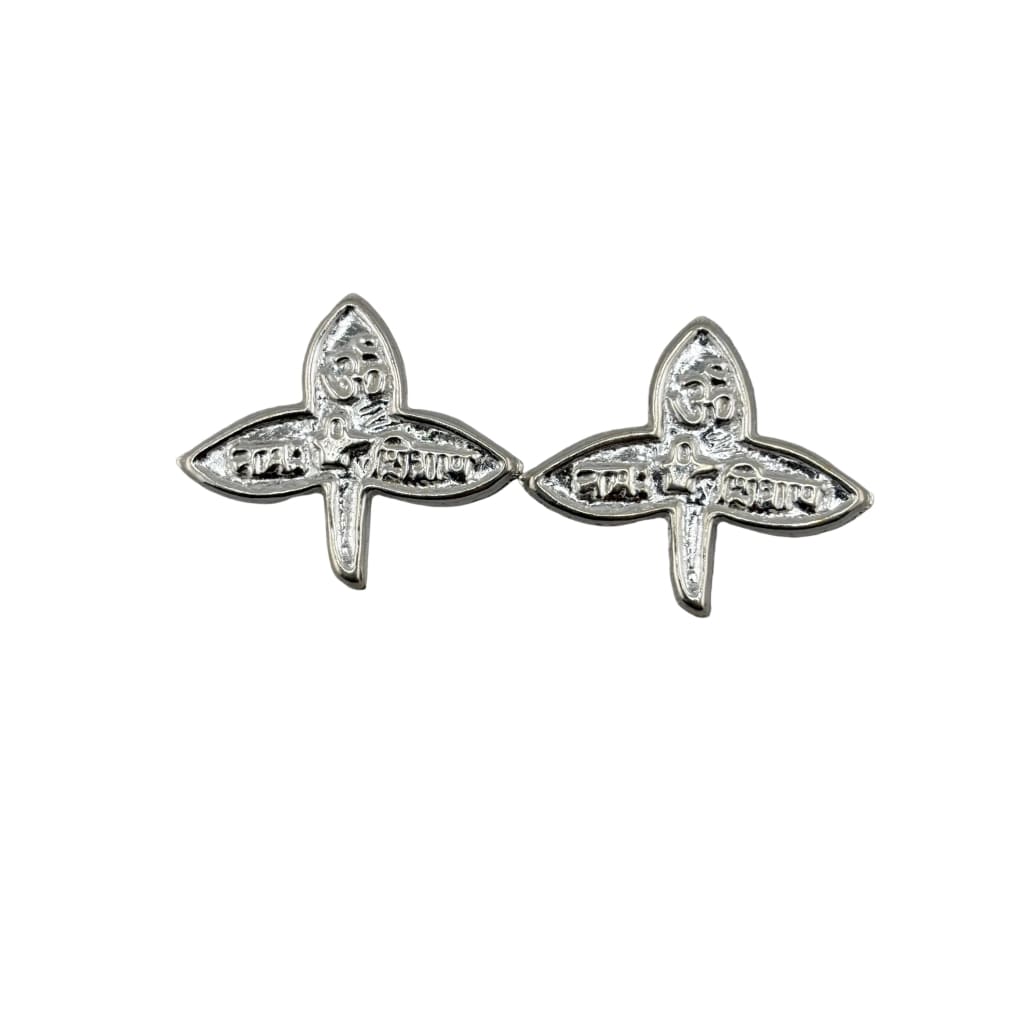 Silver Bilva Patra Pooja Piece Set of 2 Handcrafted (2g)
