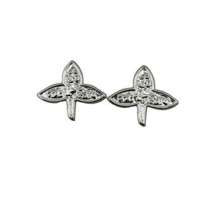 Silver Bilva Patra Pooja Piece Set of 2 Handcrafted (2g)