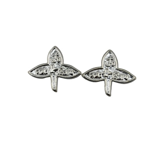 Silver Bilva Patra Pooja Piece Set of 2 Handcrafted (2g)