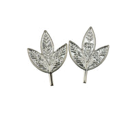 Load image into Gallery viewer, Silver Bilva Patra Pooja Piece Set of 2 Handcrafted (3.57g)

