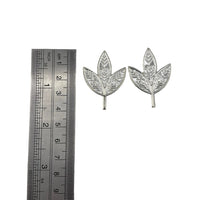 Load image into Gallery viewer, Silver Bilva Patra Pooja Piece Set of 2 Handcrafted (3.57g)
