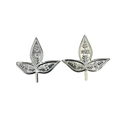 Silver Bilva Patra Pooja Piece Set of 2 Handcrafted (4.5g)