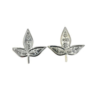 Load image into Gallery viewer, Silver Bilva Patra Pooja Piece Set of 2 Handcrafted (4.5g)
