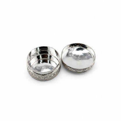 Silver Box Round Ganesh Enamel Handcrafted (21g)