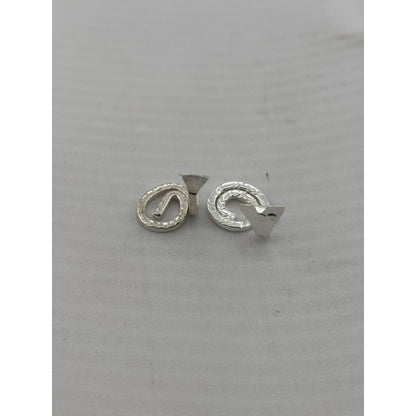 Silver Coiled Nag Nagin Snake Set of 2 Handcrafted (2g)