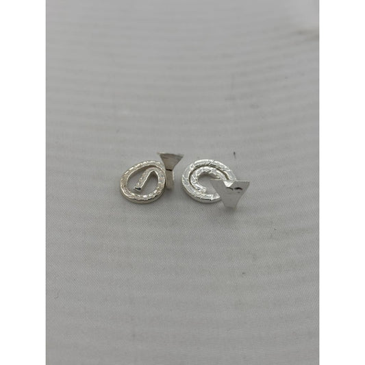 Silver Coiled Nag Nagin Snake Set of 2 Handcrafted (2g)