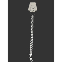 Load image into Gallery viewer, Silver Curb Link Bracelet 925 – Flat Chain | 10mm - 8.5
