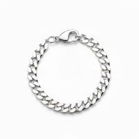 Load image into Gallery viewer, Silver Curb Link Bracelet 925 – Flat Chain | 12mm - 8.5