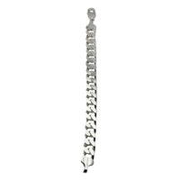 Load image into Gallery viewer, Silver Curb Link Bracelet 925 – Flat Chain | 12mm - 8.5