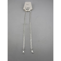 Load image into Gallery viewer, Silver Curb Link Bracelet 925 – Flat Chain
