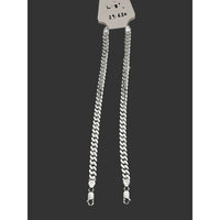 Load image into Gallery viewer, Silver Curb Link Bracelet 925 – Flat Chain
