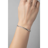 Load image into Gallery viewer, Silver Curb Link Bracelet 925 – Flat Chain
