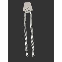 Load image into Gallery viewer, Silver Curb Link Bracelet 925 – Flat Chain | 8mm - Bracelets
