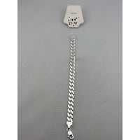 Load image into Gallery viewer, Silver Curb Link Bracelet 925 – Flat Chain
