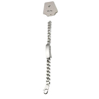 Load image into Gallery viewer, Silver Curb Link ID Bracelet 925 – Engravable Name Plate
