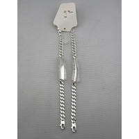 Load image into Gallery viewer, Silver Curb Link ID Bracelet 925 – Engravable Name Plate
