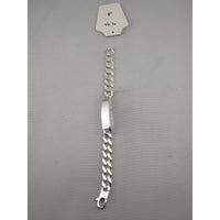 Load image into Gallery viewer, Silver Curb Link ID Bracelet 925 – Engravable Name Plate
