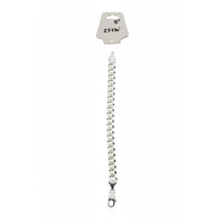 Load image into Gallery viewer, Silver Diamond Cut Curb Link Bracelet 925 – Faceted Flat Chain
