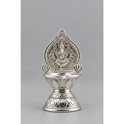 Silver Diya 15gm – Traditional Pooja Lamp for Temple &