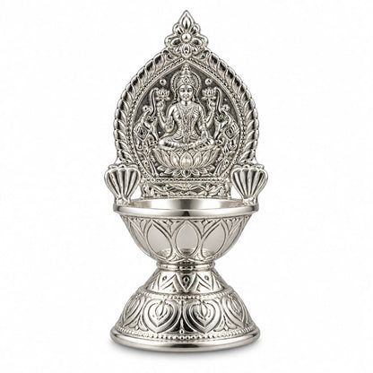 Silver Diya 15gm – Traditional Pooja Lamp for Temple &