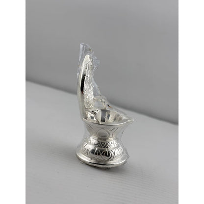 Silver Diya 15gm – Traditional Pooja Lamp for Temple &