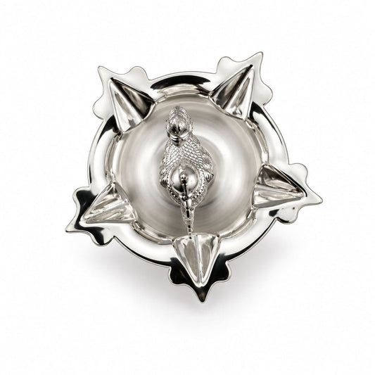 Silver Diya 48gm – Traditional Pooja Lamp for Temple &