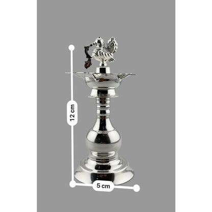 Silver Diya 48gm – Traditional Pooja Lamp for Temple &
