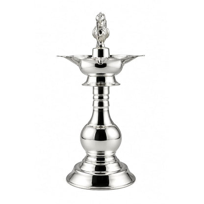Silver Diya 48gm – Traditional Pooja Lamp for Temple &