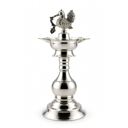 Silver Diya 48gm – Traditional Pooja Lamp for Temple &