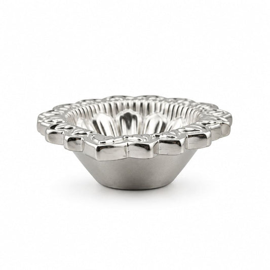 Silver Diya Design 2 12gm – Traditional Pooja Lamp