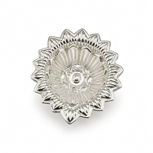 Silver Diya Design 2 12gm – Traditional Pooja Lamp