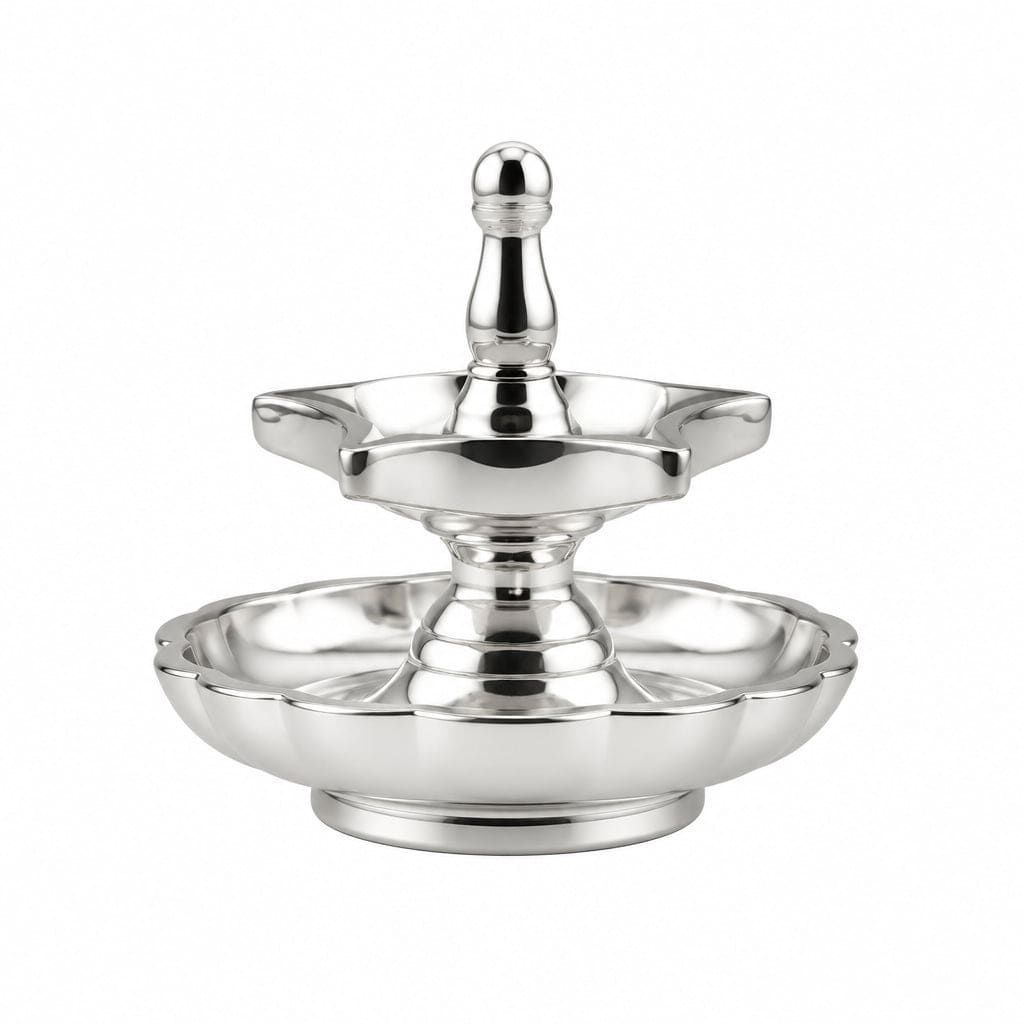 Silver Diya Design 2 36gm – Traditional Pooja Lamp