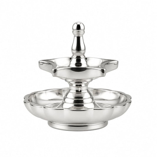 Silver Diya Design 2 36gm – Traditional Pooja Lamp