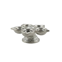 Load image into Gallery viewer, Silver Diya Design 3 34gm – Traditional Pooja Lamp
