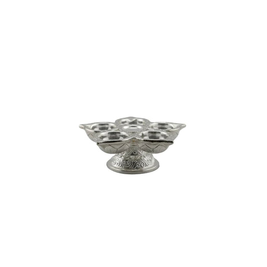 Silver Diya Design 3 34gm – Traditional Pooja Lamp