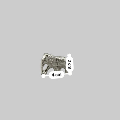 Silver Elephant Figurine – 925 Sterling Handcrafted Idol