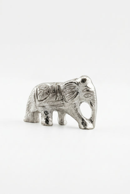 Silver Elephant Figurine – 925 Sterling Handcrafted Idol
