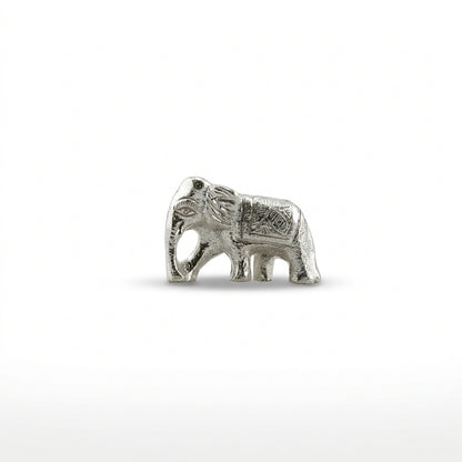 Silver Elephant Figurine – 925 Sterling Handcrafted Idol