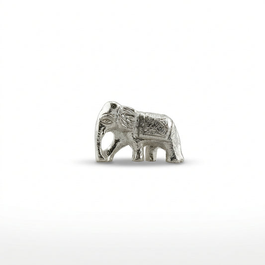 Silver Elephant Figurine – 925 Sterling Handcrafted Idol
