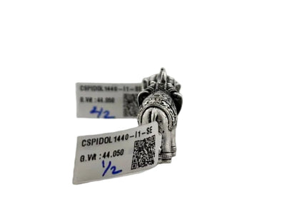 Silver Elephant Pair Figurine – 925 Sterling Handcrafted