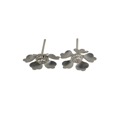 Silver Flower Pooja Piece Set of 2 Handcrafted (4.30g)