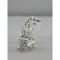 Load image into Gallery viewer, Silver Ganesh Lakshmi Idol 21gm – Spiritual Ganesh Lakshmi Murti for Temple Decor &amp; Festivals
