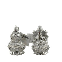 Load image into Gallery viewer, Silver Ganesh Lakshmi Idol 40gm each
