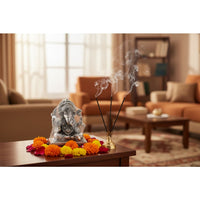 Load image into Gallery viewer, Silver Ganesha Idol 120gm – Divine Ganpati Murti for Home Mandir &amp; Gifting
