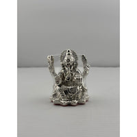 Load image into Gallery viewer, Silver Ganesha Idol Design 4 16gm – Divine Ganpati Murti for Home Mandir &amp; Gifting
