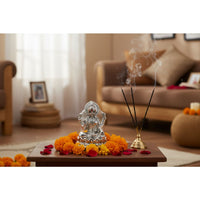 Load image into Gallery viewer, Silver Goddess Lakshmi Idol Design 4 23gm – Divine Laxmi Murti for Home Mandir &amp; Gifting
