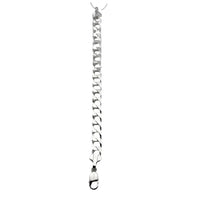 Load image into Gallery viewer, Silver Japanese Angular Curb Link Bracelet 925 – Angular
