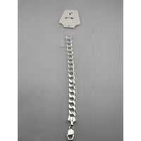 Load image into Gallery viewer, Silver Japanese Angular Curb Link Bracelet 925 – Angular
