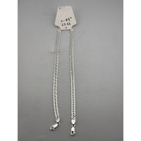 Load image into Gallery viewer, Silver Japanese Curb Link Bracelet 925 – Flat Chain
