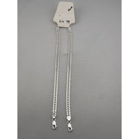 Load image into Gallery viewer, Silver Japanese Curb Link Bracelet 925 – Flat Chain
